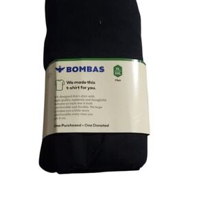 Bombas Men's Black Crew Neck T-Shirt XL/XXL Short‎ Sleeve Solid Casual NWT